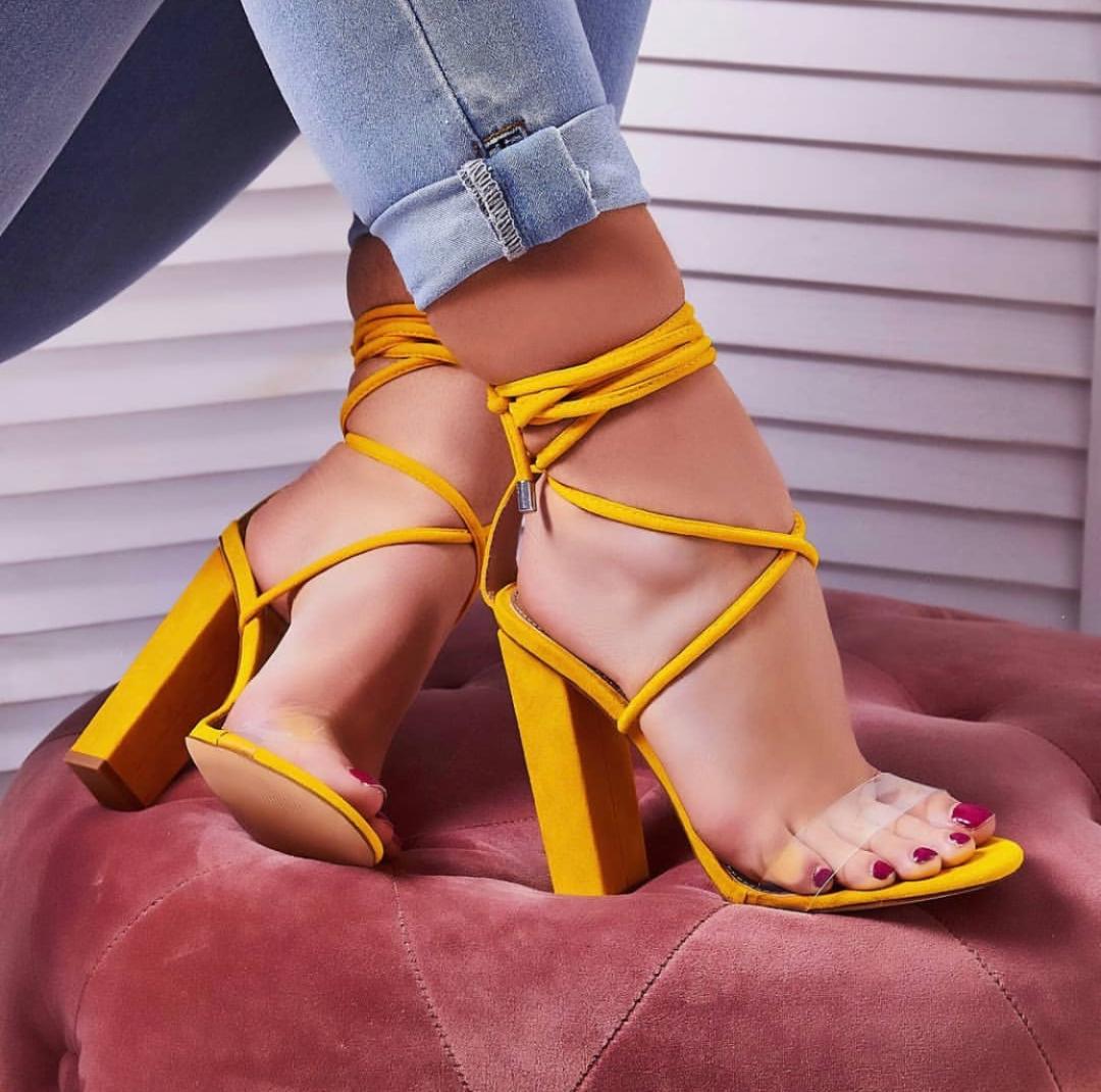 Olivia Lace Up Heels | STYLEINLAGOS