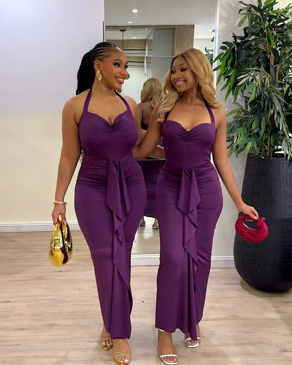 Serena Purple Dress - Thumbnail