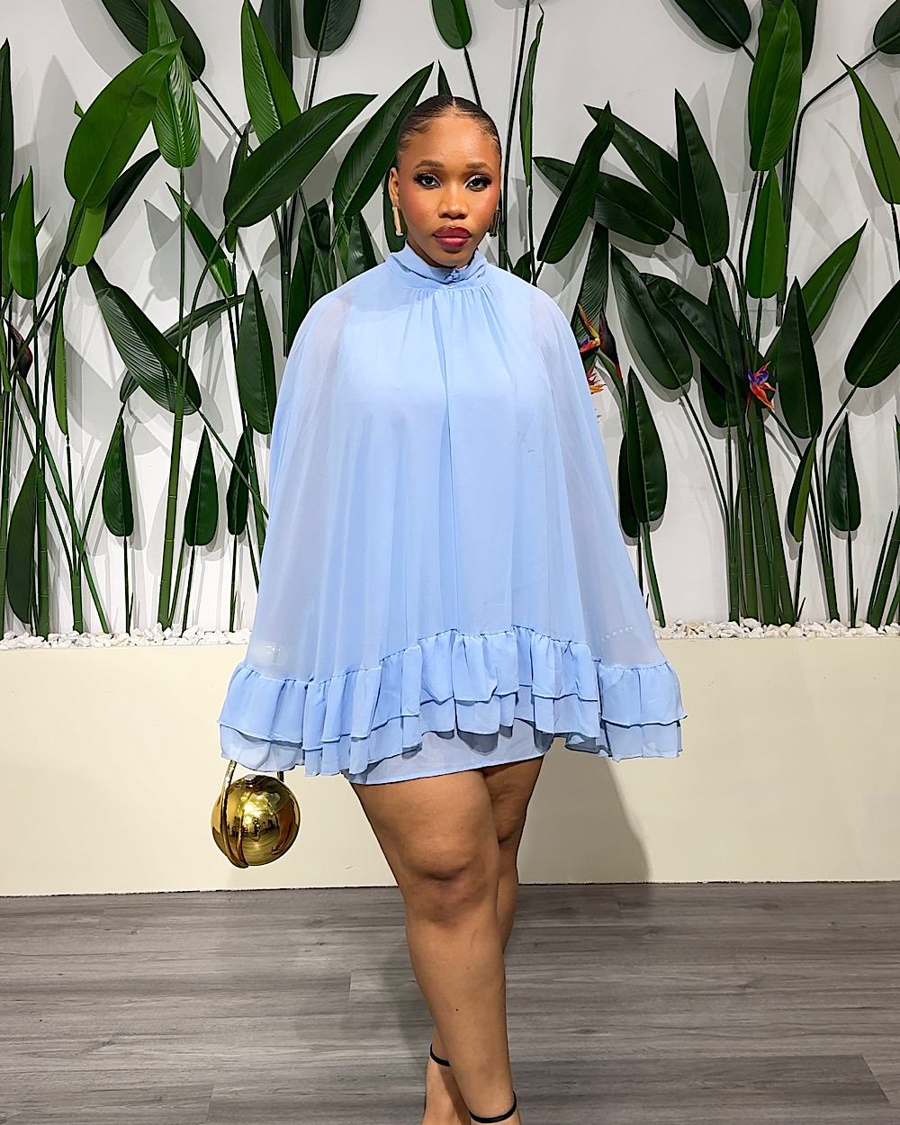 Rekia Blue Dress - Thumbnail