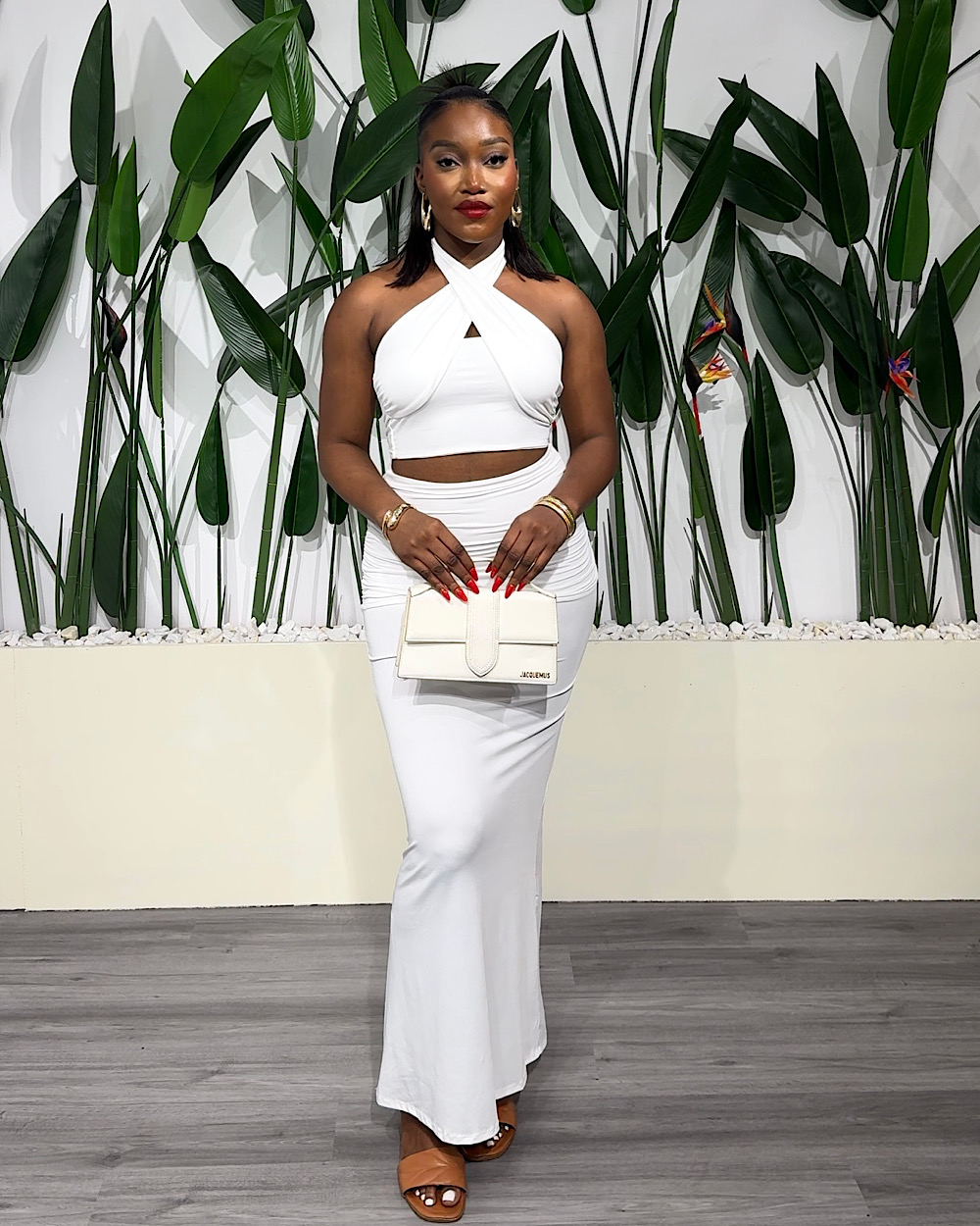 Trisha White Skirt Set - Thumbnail
