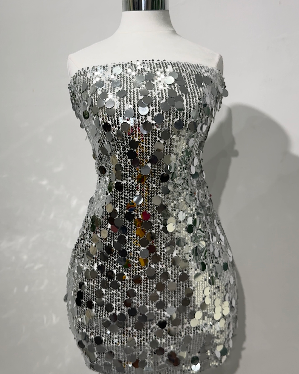 Angela Silver Dress - Thumbnail