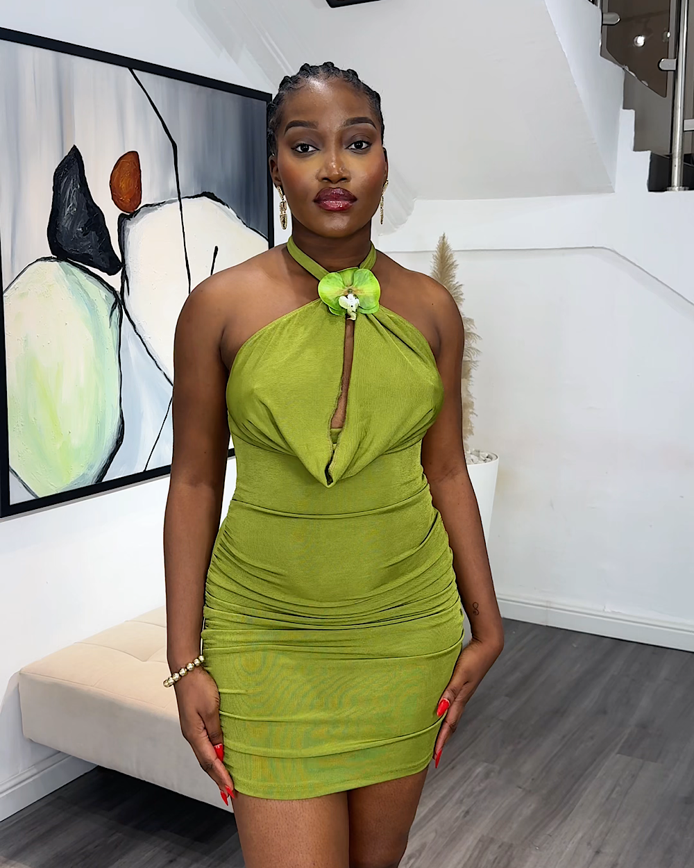 Lily Green Dress - Thumbnail