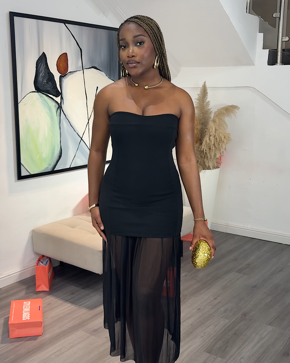 Lammy Black Dress - Thumbnail