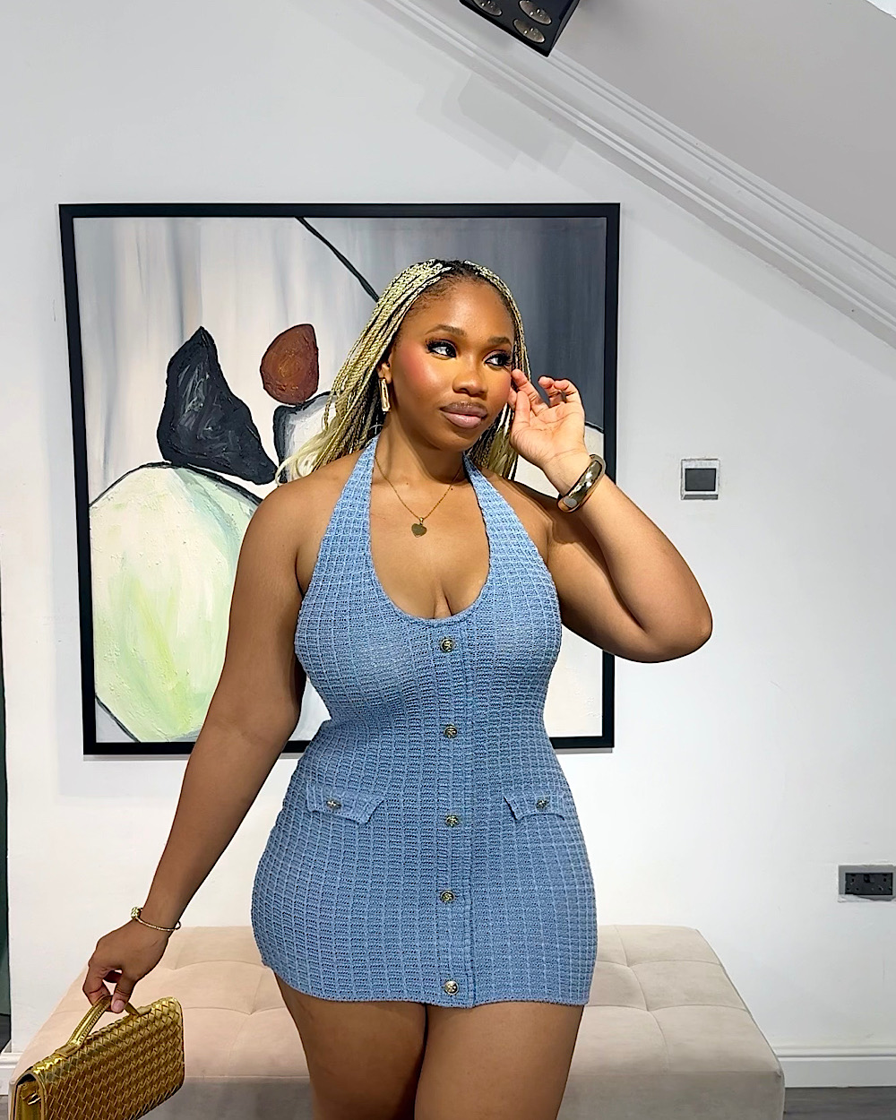 Mallory Blue Dress - Thumbnail