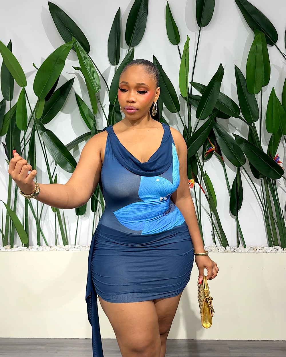 Joan Blue Dress - Thumbnail