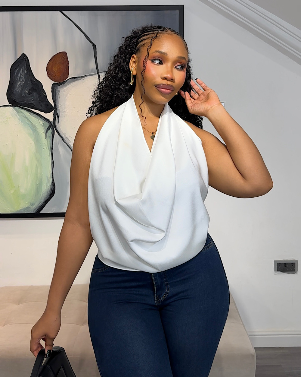 Cynthia White Top - Thumbnail