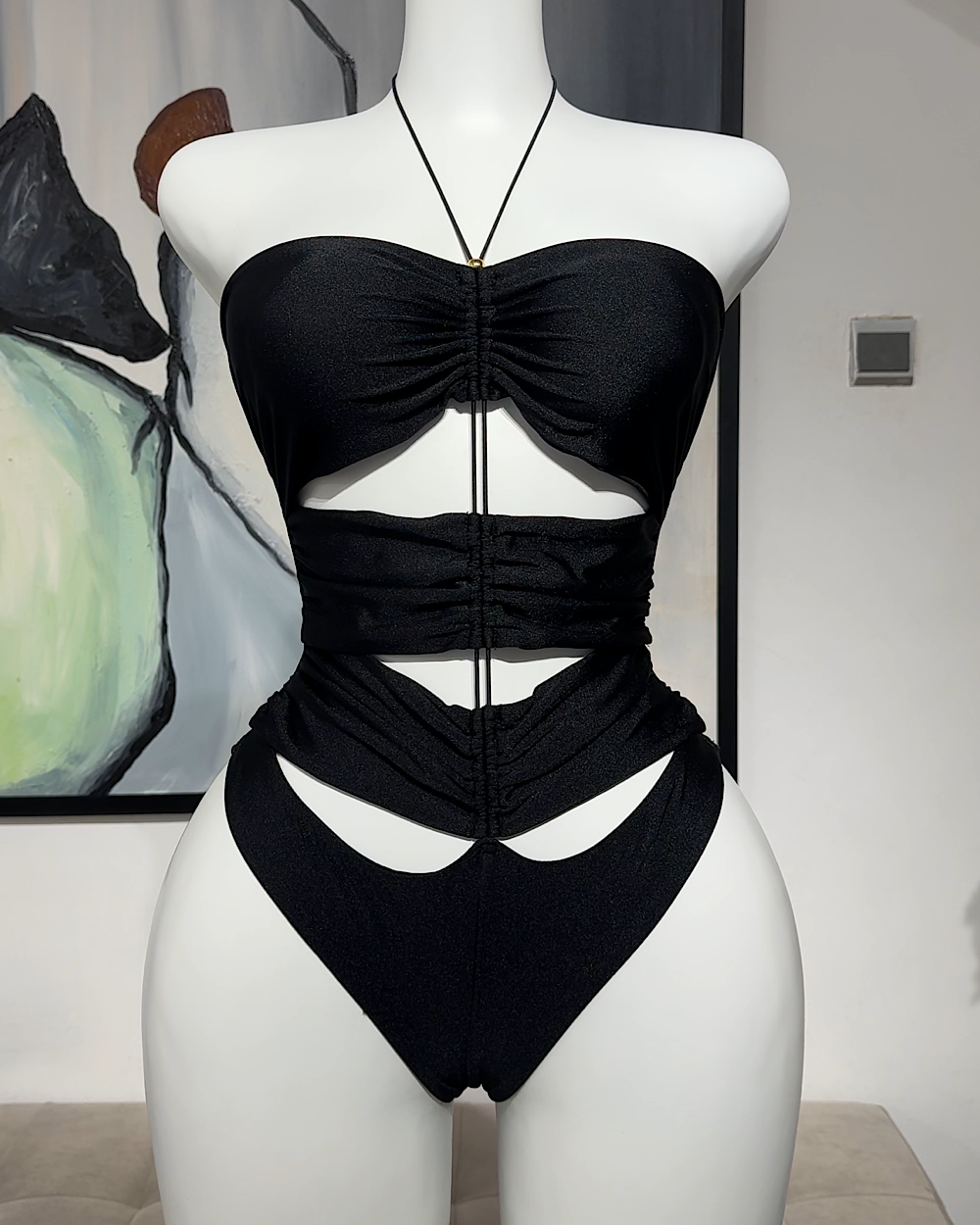 Tracy Black Swimsuit - Thumbnail