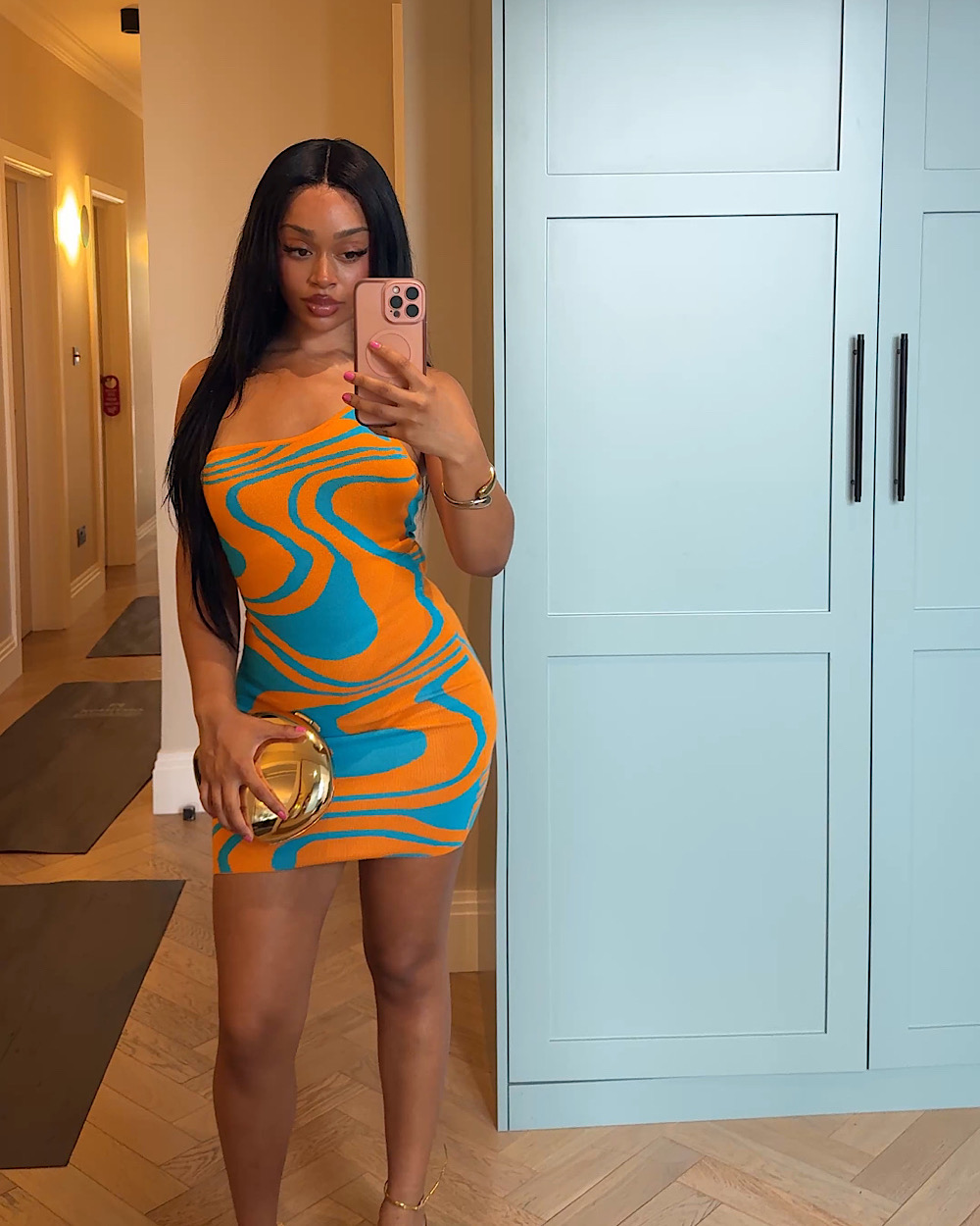 Mandy Orange Dress - Thumbnail