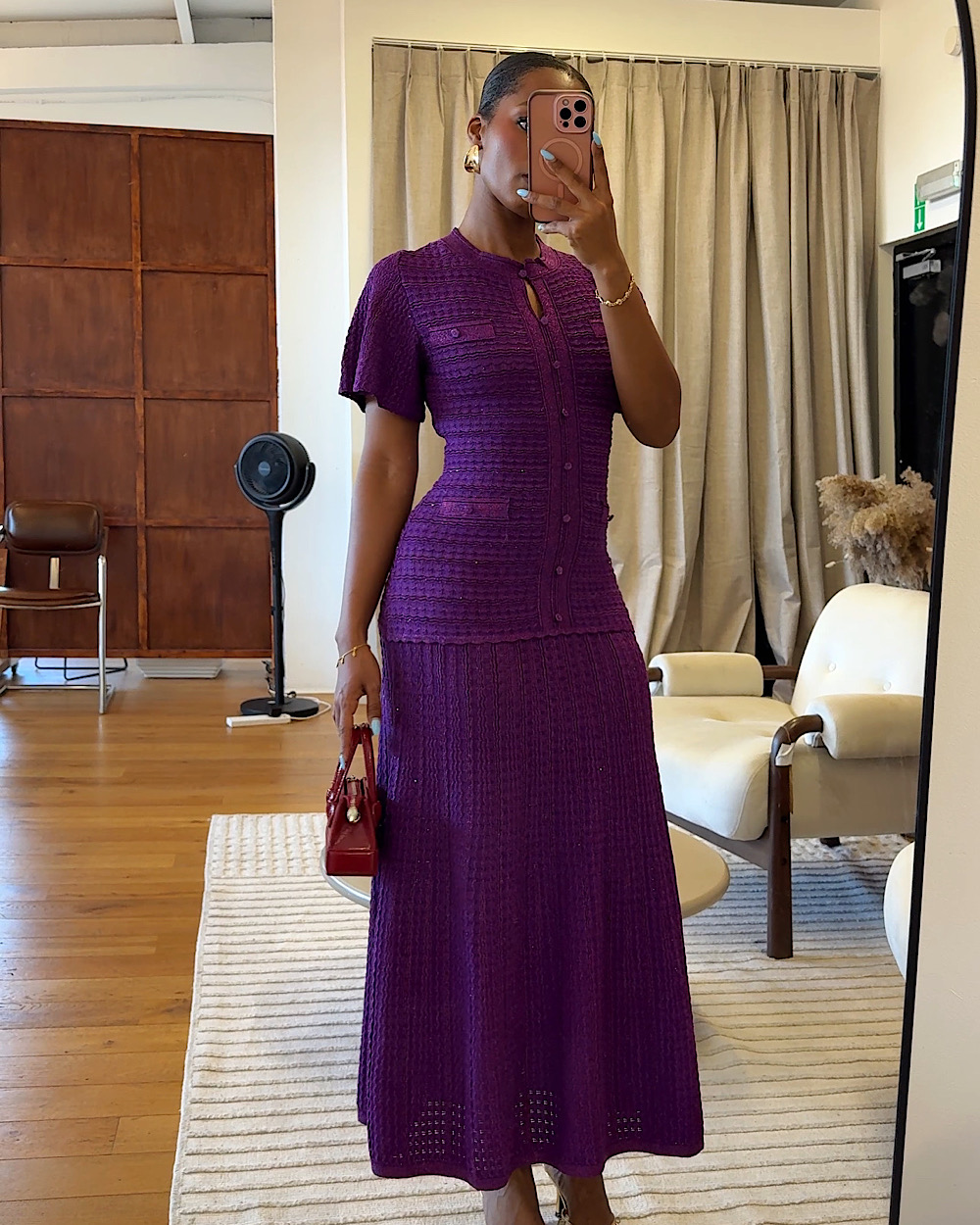Maria Purple Dress - Thumbnail